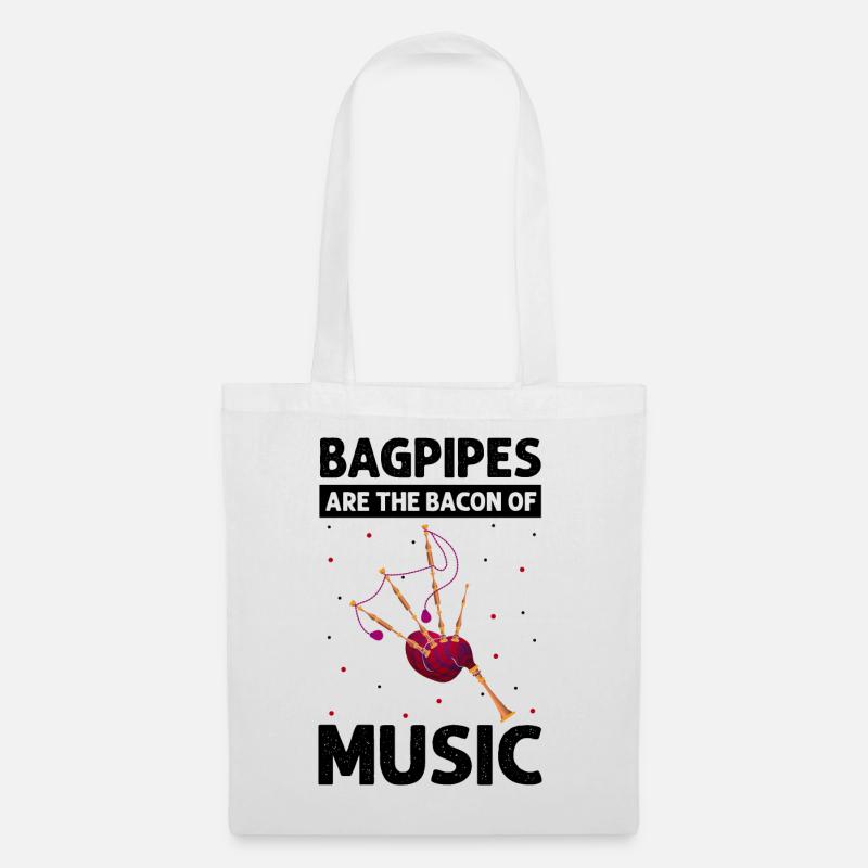 Bagpipes for bagpipe instructors and bagpipers - Tote Bag - white