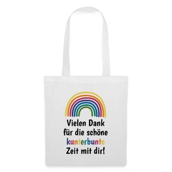 Kindergarten Abschiedsgeschenk für die Erzieherin - Stoffbeutel - Weiß - Vorne