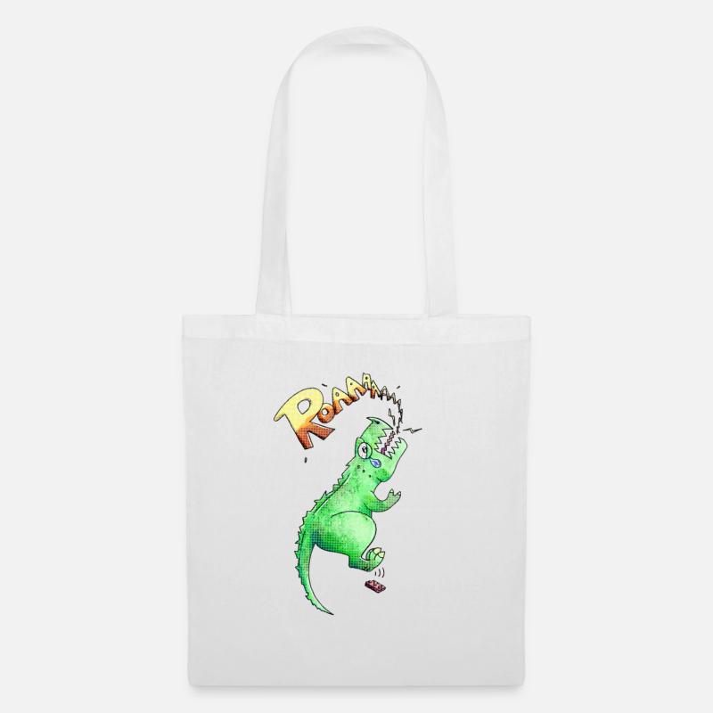 T-Rex - Stoffbeutel - Weiß