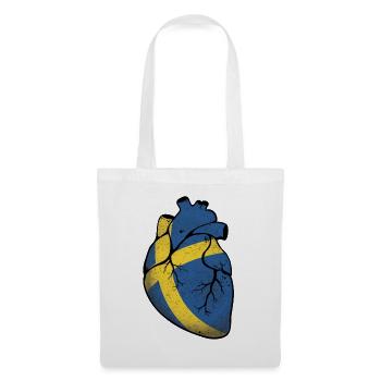 Sweden Heart - Tote Bag - white - Front