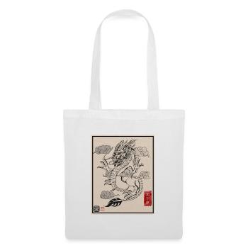 Dragon japonais - Sac en tissu - blanc - Devant