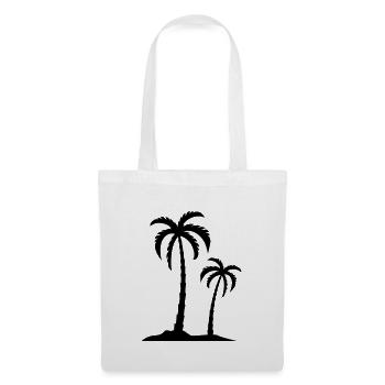 paume - Sac en tissu - blanc - Devant