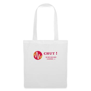 Chut je révise mes gammes - Sac en tissu - blanc - Devant