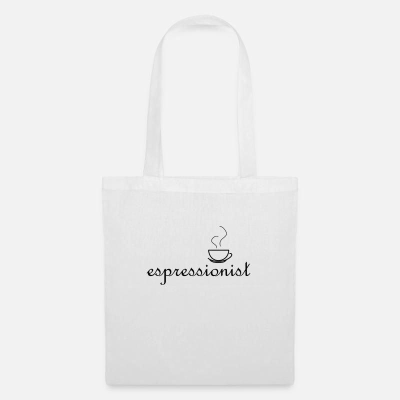espressionniste - parce que vous aimez le café - Sac en tissu - blanc