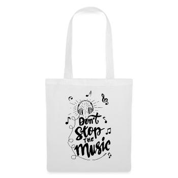Don't stop the music - Tote Bag - white - Front
