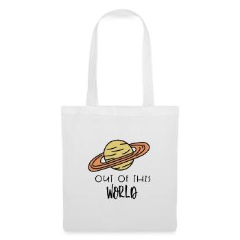 SATURN OUT WORLD AWAY EARTH PLANET PLANETS MOTIF - Tote Bag - white - Front