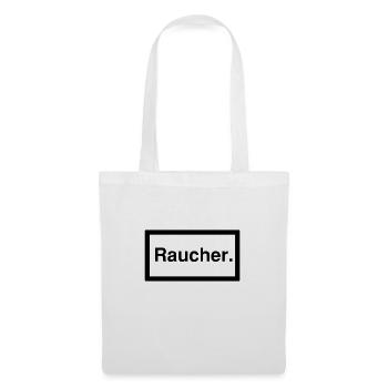 raucher 1c - Stoffbeutel - Weiß - Vorne