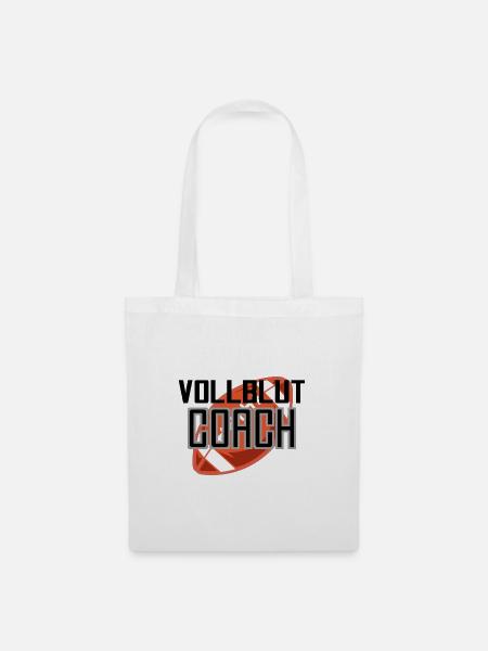Vollblut Coach Football - Stoffbeutel - Weiß