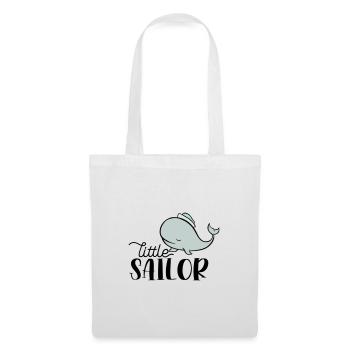 PETIT MARIN BALEINE MARINS BALEINES CAPITAINE MOTIF - Sac en tissu - blanc - Devant