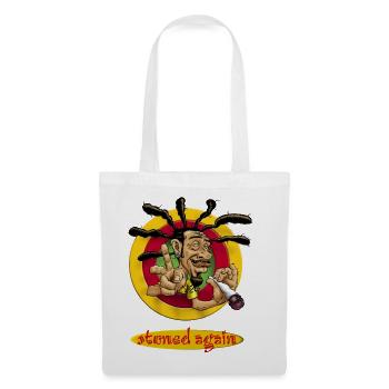 AD - Kiffer Designs - Stoned again - Chiller mit - Stoffbeutel - Weiß - Vorne