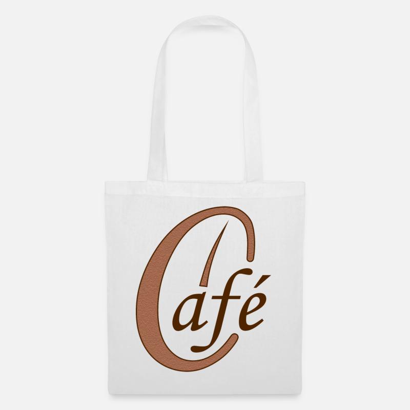 Kaffeebohne Café Kaffee - Stoffbeutel - Weiß