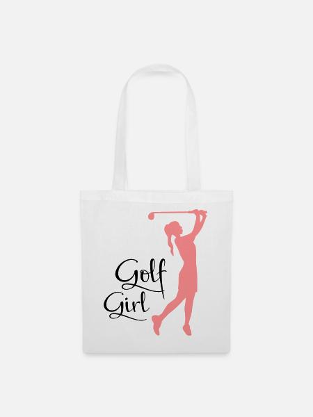 golf frauen - Stoffbeutel - Weiß