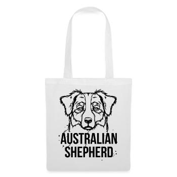 Australian Shepherd - Stoffbeutel - Weiß - Vorne