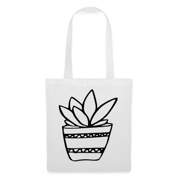 Plante - Sac en tissu - blanc - Devant