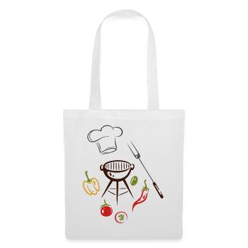 Grill Master Grill Grill Chef's Hat - Tote Bag - white - Front