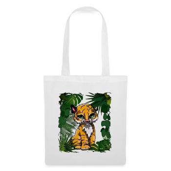 Tigerbaby | Yolo-Artwork - Stoffbeutel - Weiß - Vorne