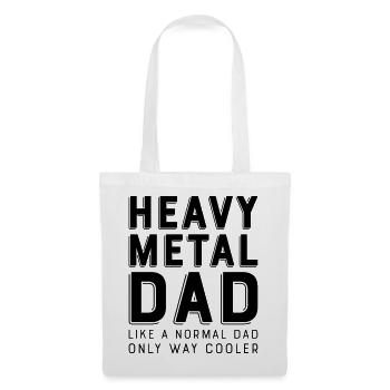 heavy metal dad - Stoffbeutel - Weiß - Vorne
