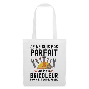 Humour Bricoleur Autodérision - Sac en tissu - blanc - Devant