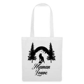 Maman Louve - Sac en tissu - blanc - Devant