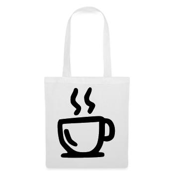 heiße Tasse - Stoffbeutel - Weiß - Vorne