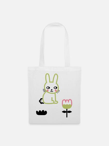 Happy Lunar New Year of the Rabbit - Stoffbeutel - Weiß