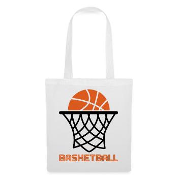 Basketball Basketballer - Stoffbeutel - Weiß - Vorne
