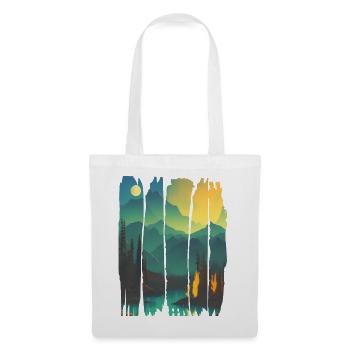 Landscape Campfire Forest - Tote Bag - white - Front