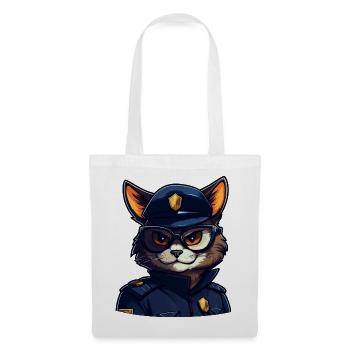 La police des chats - Sac en tissu - blanc - Devant