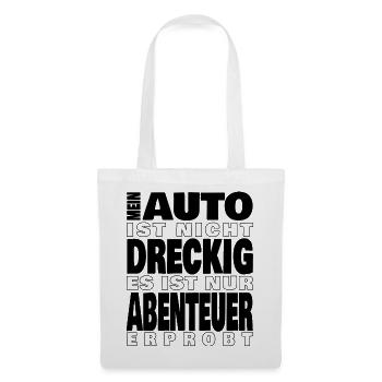 Mein Auto ist nicht dreckig - Stoffbeutel - Weiß - Vorne