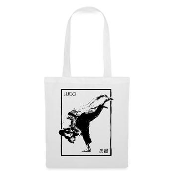 Judo – Technique de lancer avec style japonais - Sac en tissu - blanc - Devant