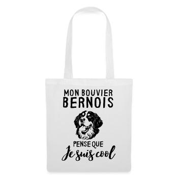 Chien de race bouvier bernois - Sac en tissu - blanc - Devant