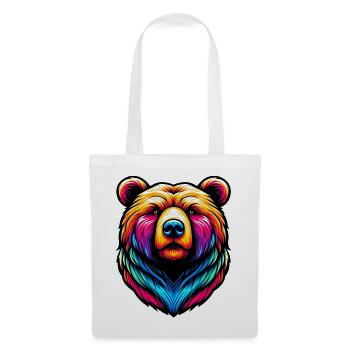 Ours - Sac en tissu - blanc - Devant