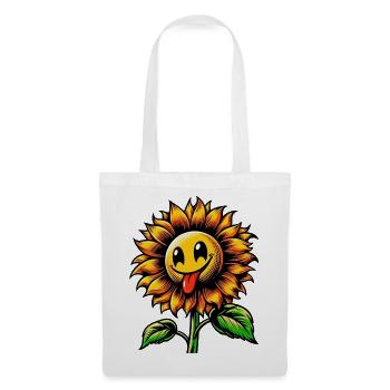 Sonnenblume - Stoffbeutel - Weiß - Vorne