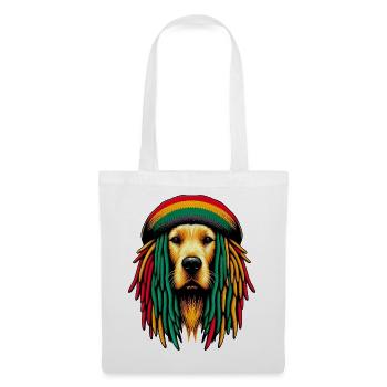 Chien Rasta Jamaïque Jamaïque Jamaïque Jamaïcain - Sac en tissu - blanc - Devant