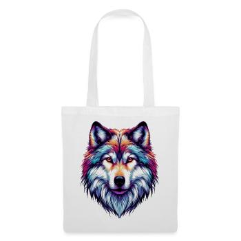 Wolf - Stoffbeutel - Weiß - Vorne