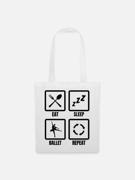 Ballett Routine - Stoffbeutel - Weiß