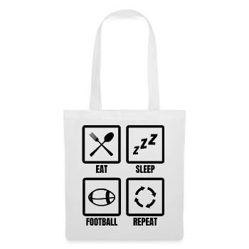 Routine de football américain - Sac en tissu - blanc - Devant