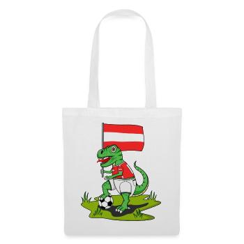 Austria Flag Dinosaur Rex Football - Tote Bag - white - Front