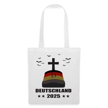 Deutschland Grab 2025 - Stoffbeutel - Weiß - Vorne