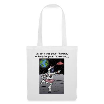Le petit pas de l'homme - Sac en tissu - blanc - Devant