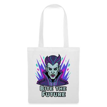 Bite the Future: Neon Vampire - Stoffbeutel - Weiß - Vorne