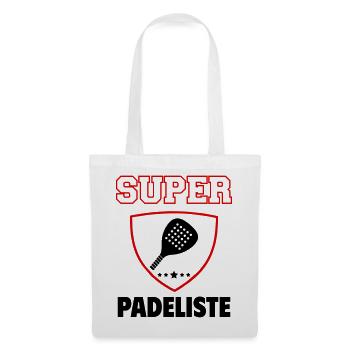 Super Padelist, Vatertag, Weihnachten - Stoffbeutel - Weiß - Vorne