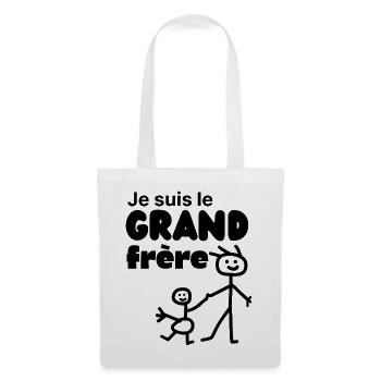 I'm The Big Brother Gift Fun Slogan Future Brother - Sac en tissu - blanc - Devant