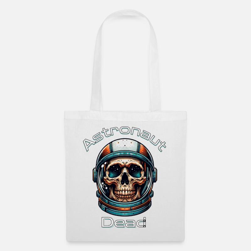 Astronaut skull in space - Tote Bag - white