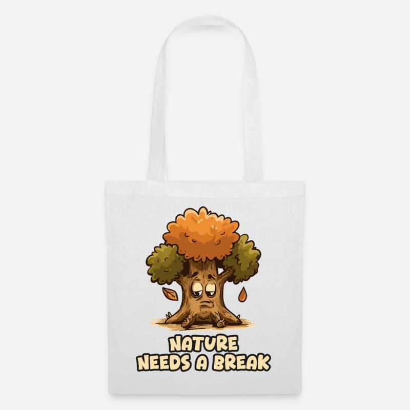 Nature Needs a Break - L'albero - Tote Bag - white