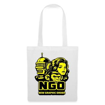 NGO Neon Pop Retro Portraits - Stoffbeutel - Weiß - Vorne