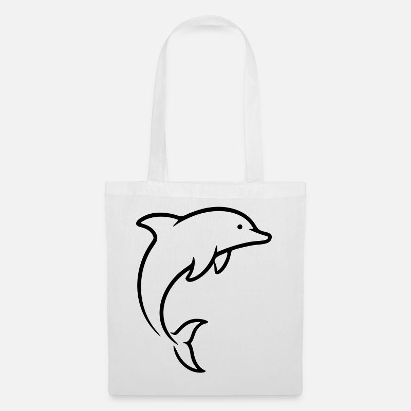 dolphin - Tote Bag - white