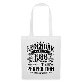 Légendaire depuis 1986 Cadeau d’anniversaire vintage - Sac en tissu - blanc - Devant