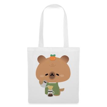 Capybara Barista Brew - Tote Bag - white - Front