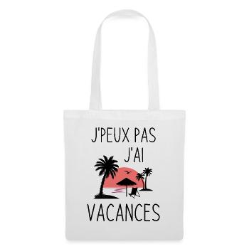 Coucher de Soleil Palmier - Sac en tissu - blanc - Devant